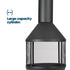 Camino Chiminea with Log Store - Black